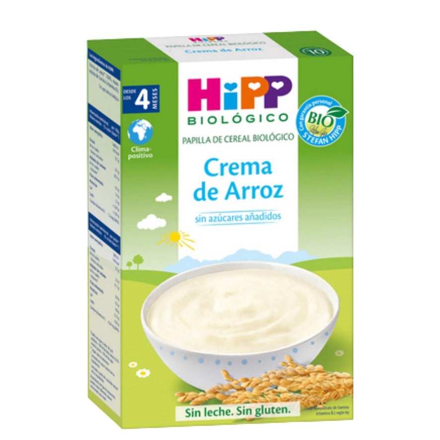 Papilla de crema de arroz sin gluten 200 gr | HIPP - Dietetica Ferrer