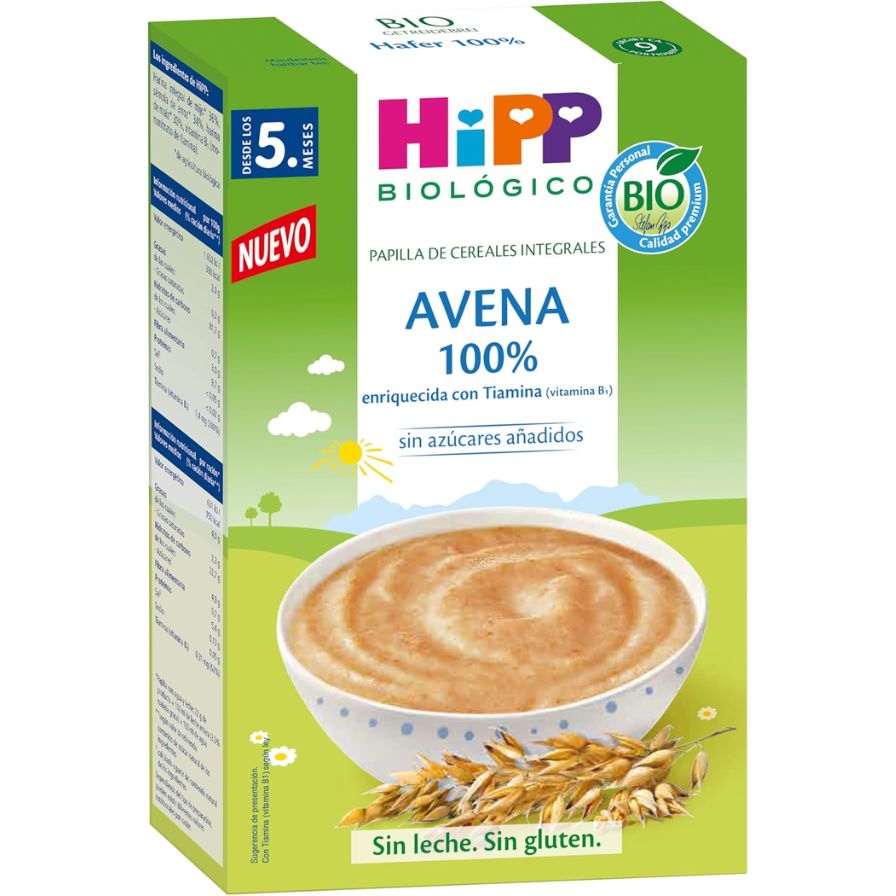 Avena 100% Papilla De Cereal Bio 200 Gr | Hipp