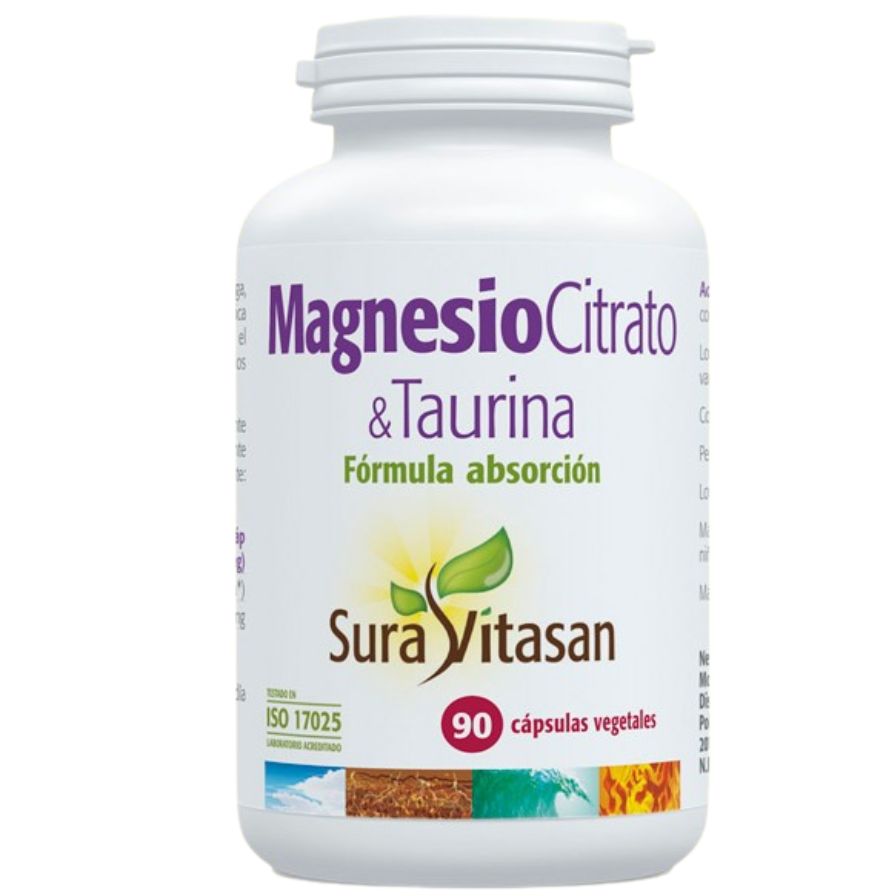 Magnesio & L-Taurina 90 Capsulas | Sura Vitasan
