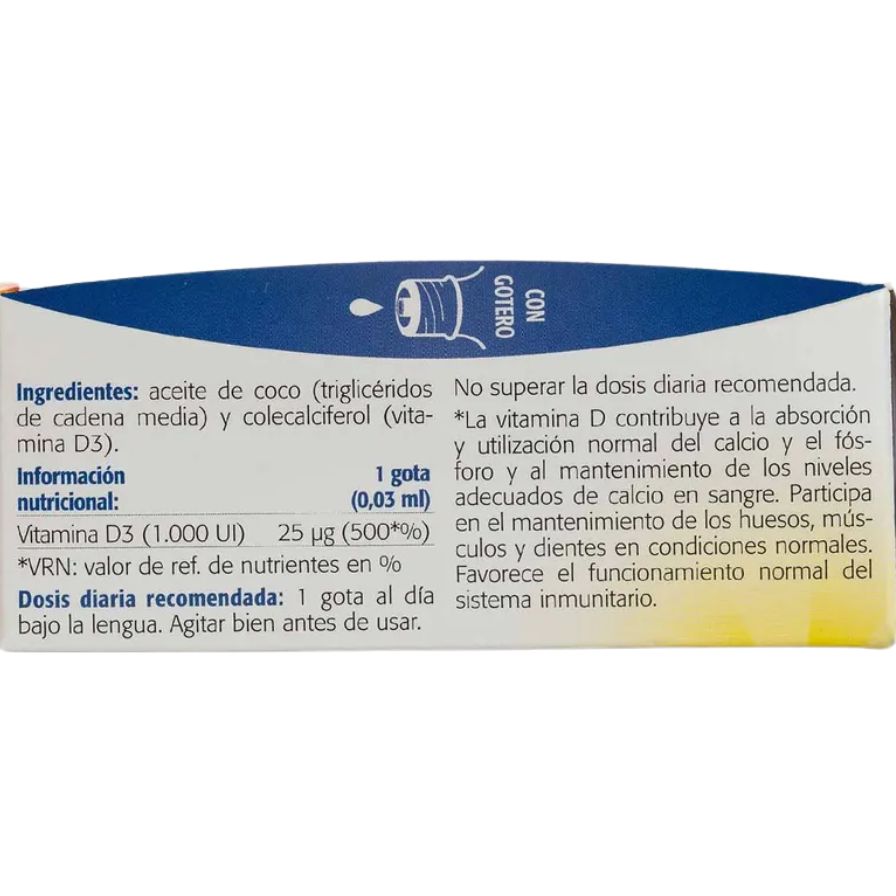 Vitamina D3 15 ml | Sura Vitasan - Dietetica Ferrer