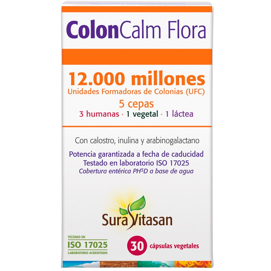 Colon Calm Flora 30 Capsulas | Sura Vitasan - Dietetica Ferrer