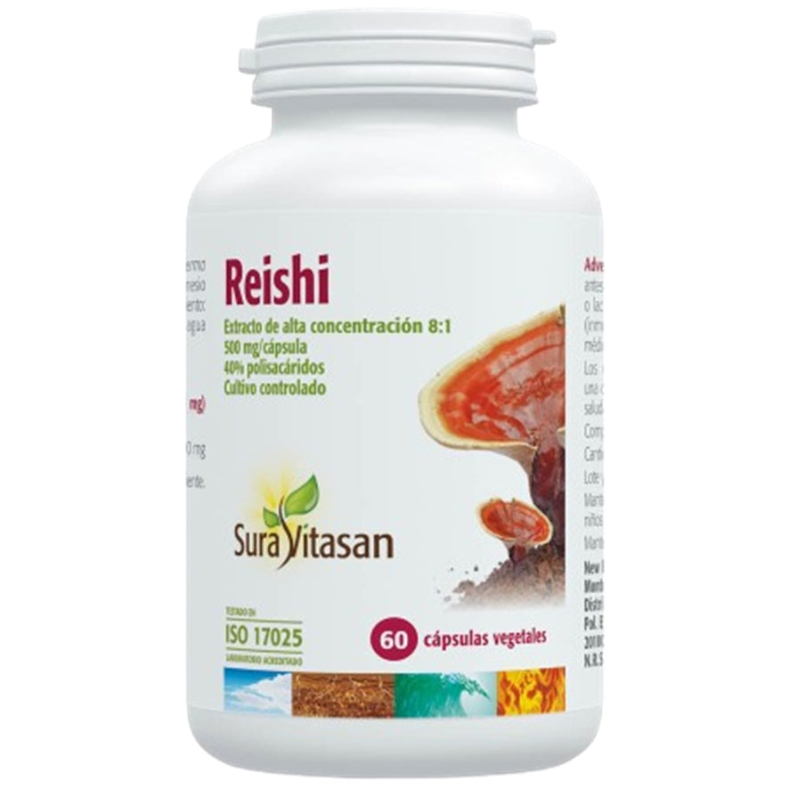 Reishi 500 mg 60 Capsulas | Sura Vitasan - Dietetica Ferrer