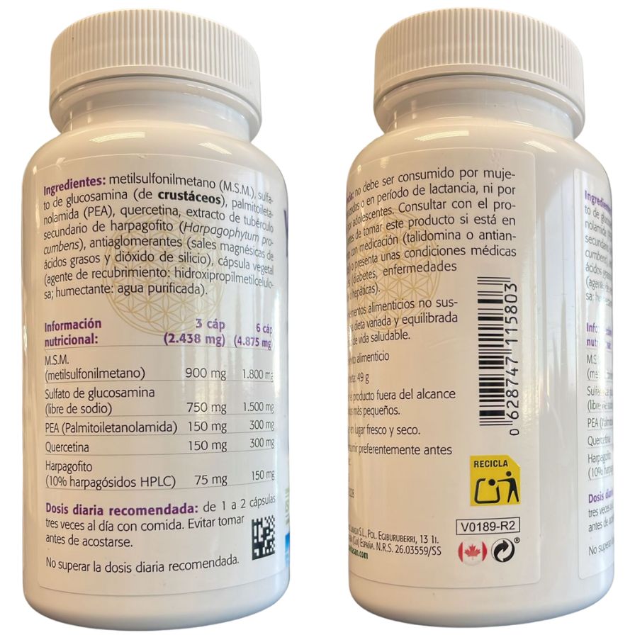 Yoint Tissu MSM 60 Capsulas | Sura Vitasan - Dietetica Ferrer