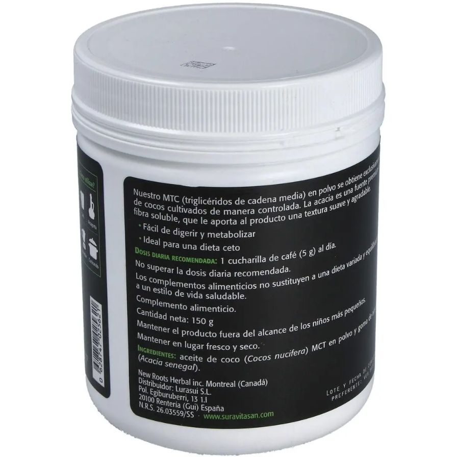 MCT de Coco 150 gr | Sura Vitasan