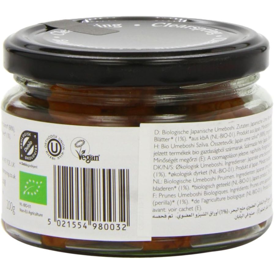 Umeboshi Pure Bio 200 Grs | Clearspring - Dietetica Ferrer