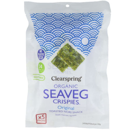 Alga Snack Nori Pack 5 Unidades Bio | Clearspring - Dietetica Ferrer