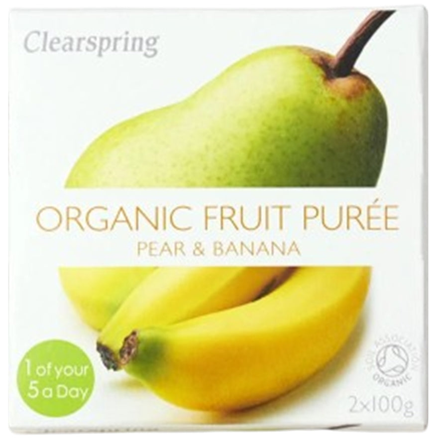 Compota Pera y Platano 2 x 100 gr | Clearspring - Dietetica Ferrer