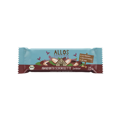 Barrita De Amaranto Chocolate Negro Bio 16 unidades | Allos - Dietetica Ferrer