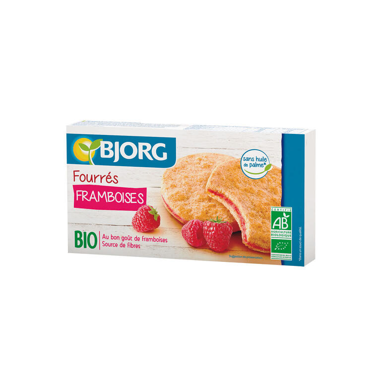 Galletas Rellenas de Frambuesa Bio 175 gr | Bjorg
