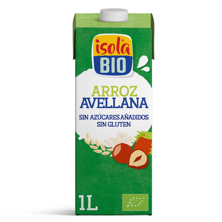 Bebida de Arroz y Avellanas Bio 1 Litro | Isola Bio - Dietetica Ferrer