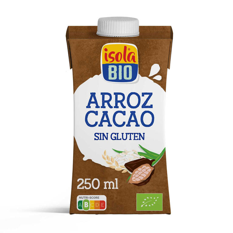 Bebida Mini de Arroz con Cacao y Calcio Bio 250 ml | Isola Bio