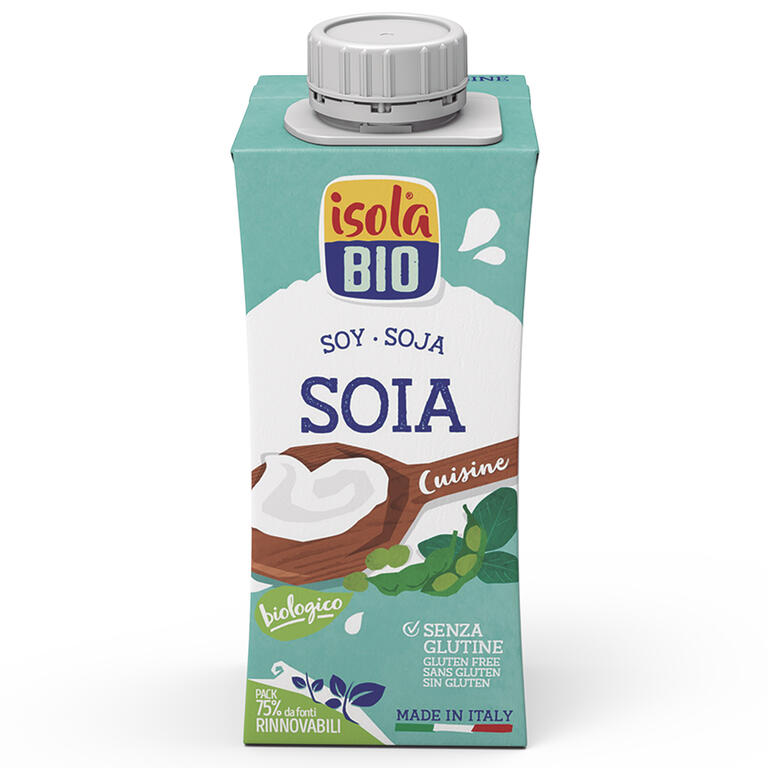 Crema Cuisine Soya Bio 200 ml | Isola Bio - Dietetica Ferrer