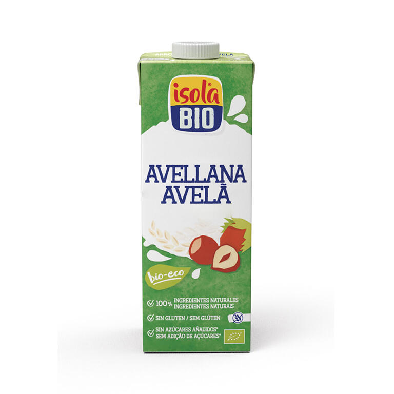 Bebida de Avellanas con Calcio Bio 1 litro | Isola Bio