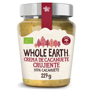 Crema de Cacahuete Crujiente Bio 227 gr | Whole Earth - Dietetica Ferrer