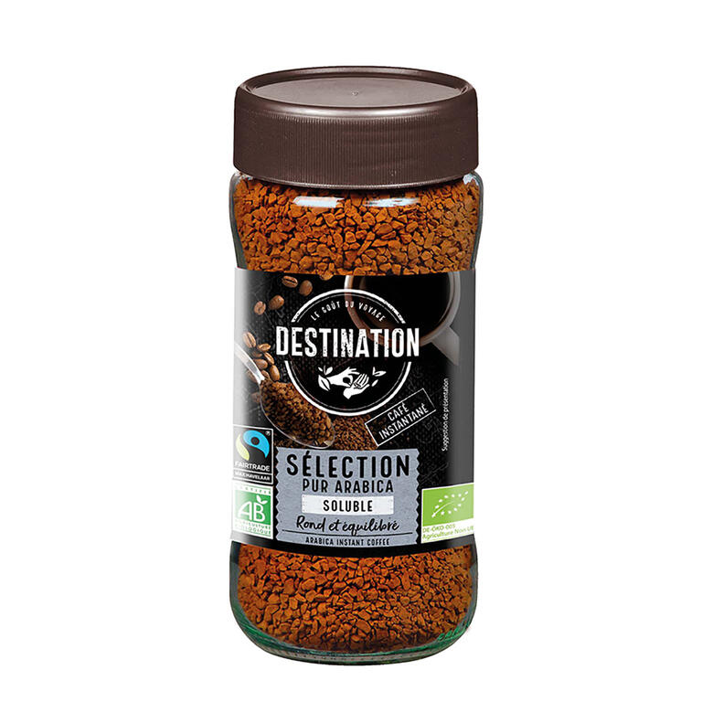 Cafe Soluble Arabica Liofilizado 100% Bio 100 gr | Destination