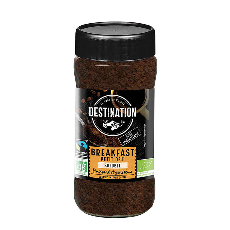 Cafe Soluble Liofilizado para Desayuno Bio 100 gr | Destination
