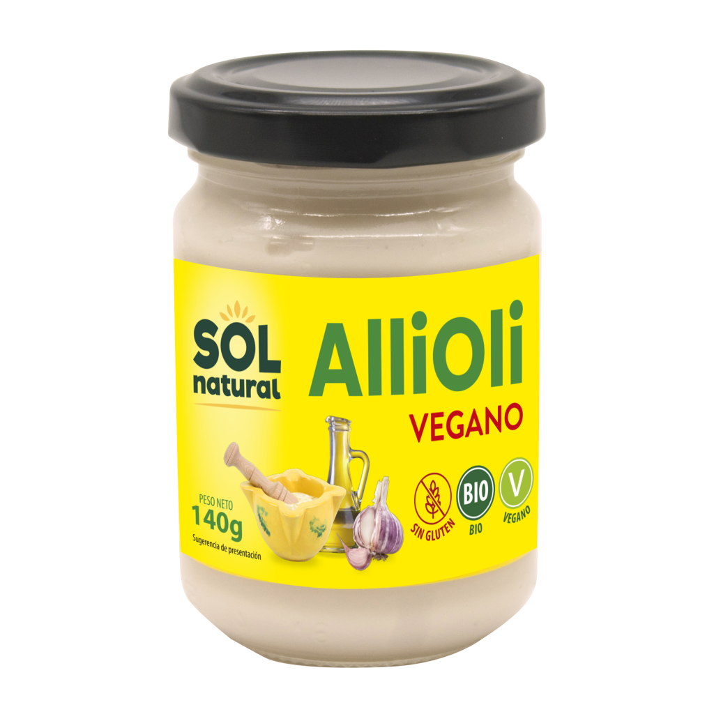 Allioli Vegano Bio 140 gr | Sol Natural - Dietetica Ferrer
