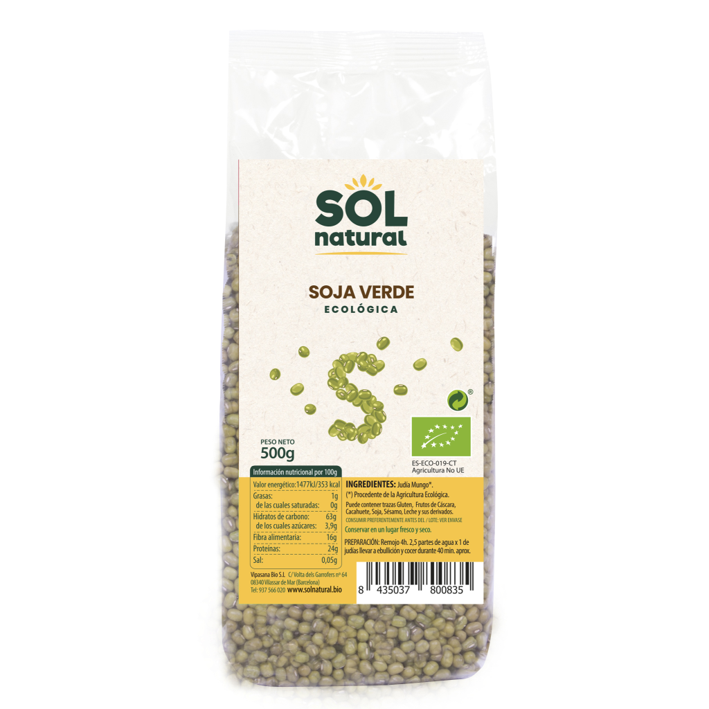 Soja Verde Bio 500 gr | Sol Natural