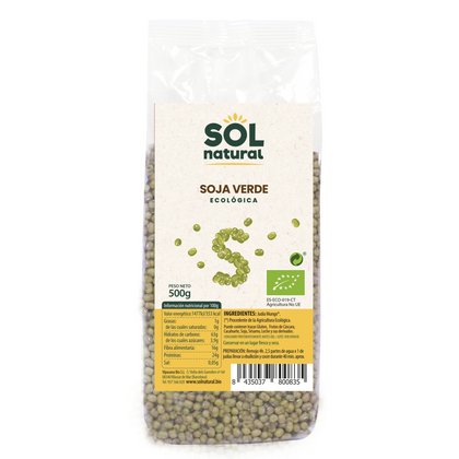 Soja Verde Bio 500 gr | Sol Natural - Dietetica Ferrer