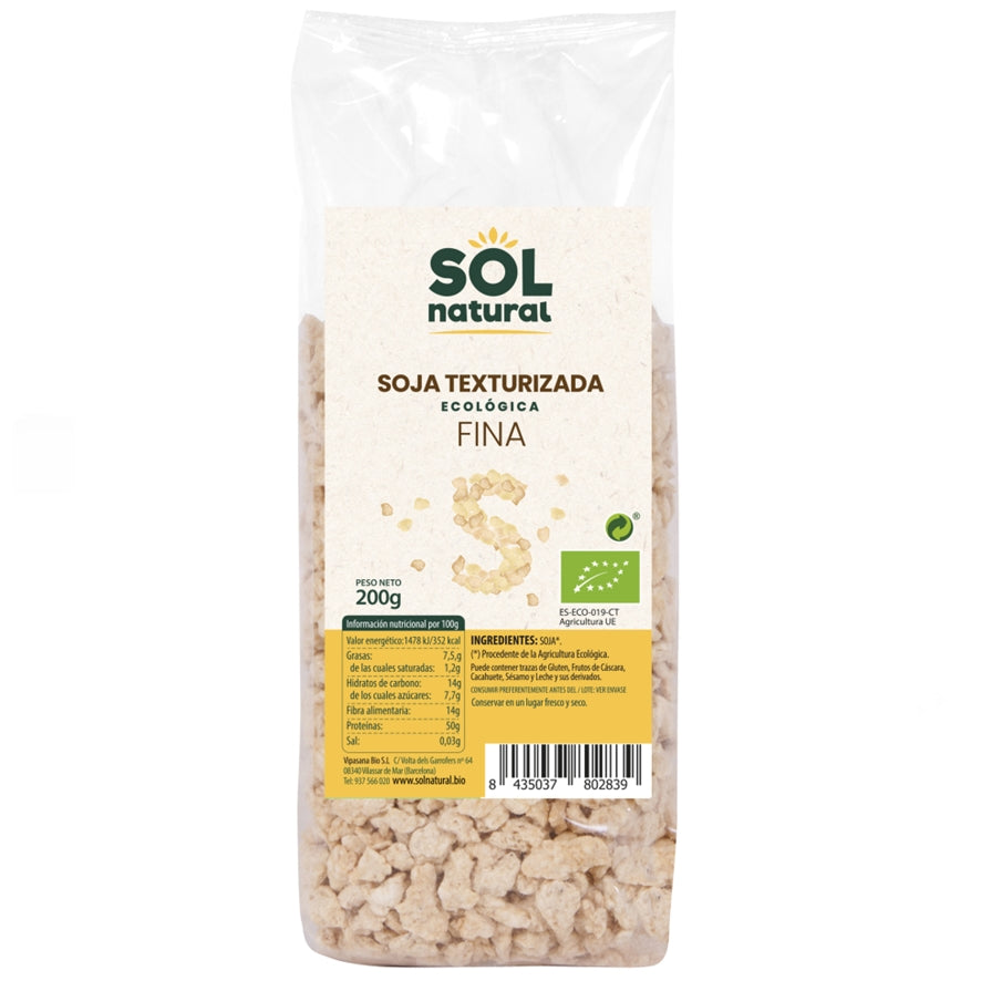 Soja Texturizada Fina Bio 250 gr | Sol Natural - Dietetica Ferrer