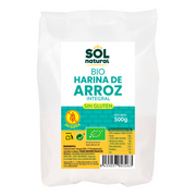 Harina de Arroz Integral sin Gluten Bio 500 gr | Sol Natural - Dietetica Ferrer