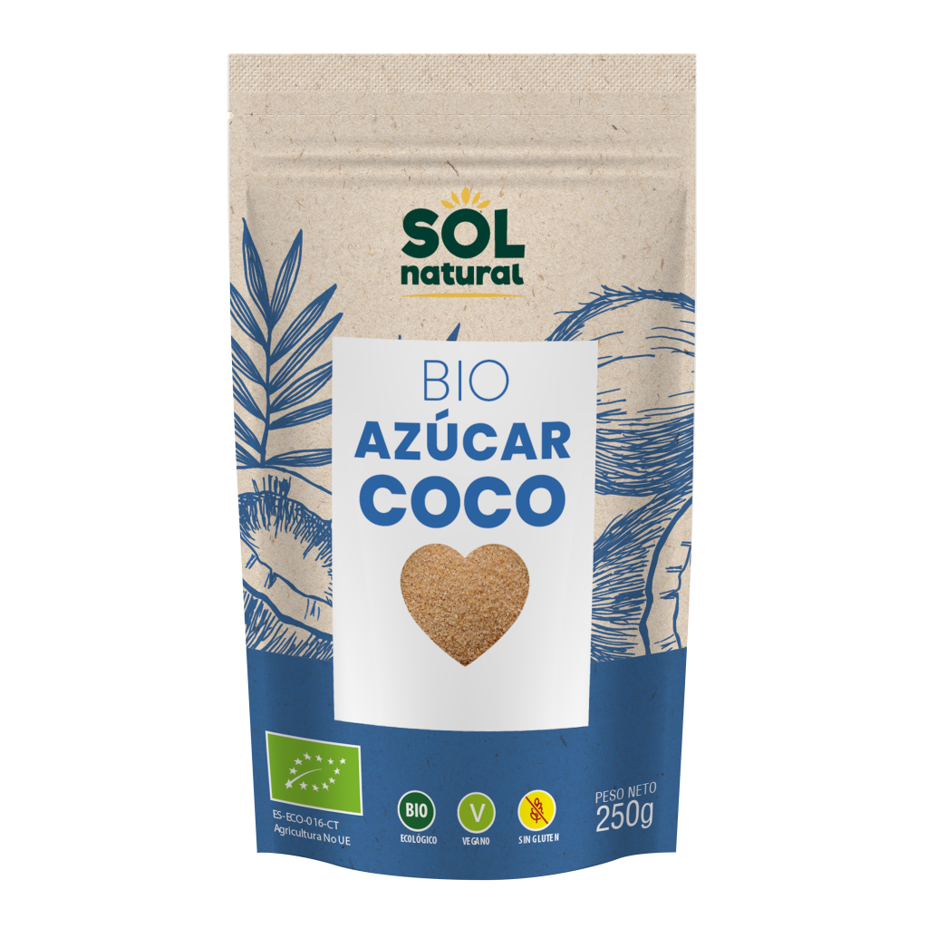 Açúcar de Coco Orgânico 250 gr | sol natural