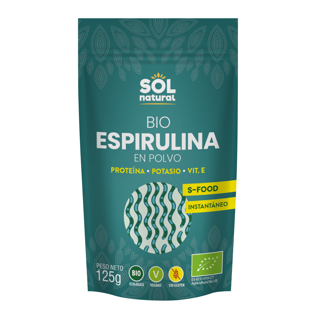 Espirulina en Polvo Bio 125 gr | Sol Natural - Dietetica Ferrer