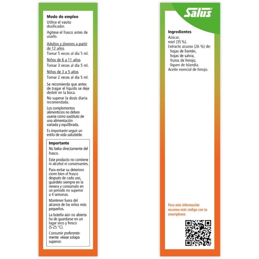 Salullant Jarabe 250 ml | Salus - Dietetica Ferrer