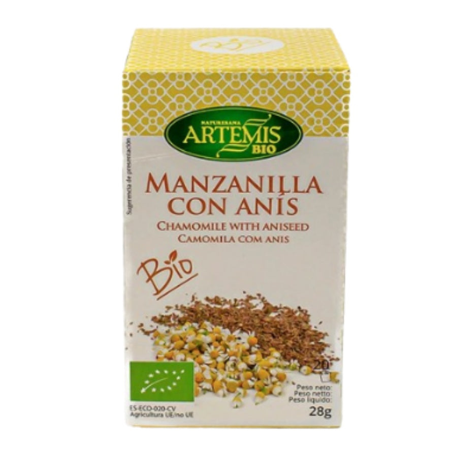 Manzanilla con Anis Bio 20 Filtros | Artemis - Dietetica Ferrer