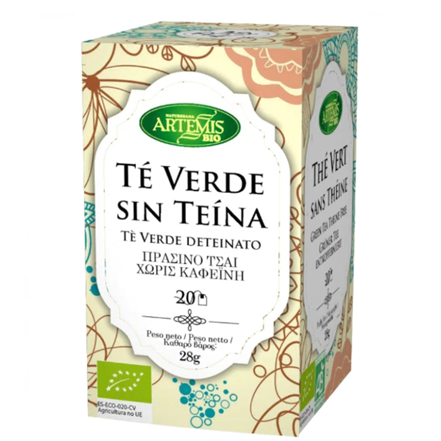 Te Verde sin Teina Bio 20 Filtros | Artemis - Dietetica Ferrer