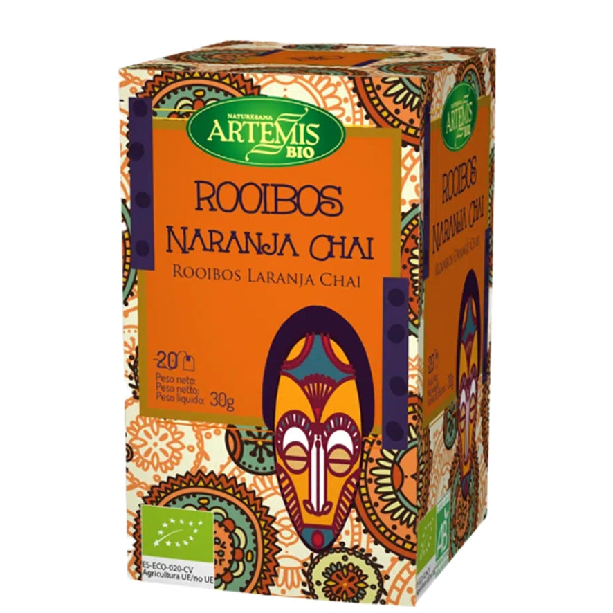 Te Rooibos Naranja Chai Bio 20 Filtros | Artemis - Dietetica Ferrer