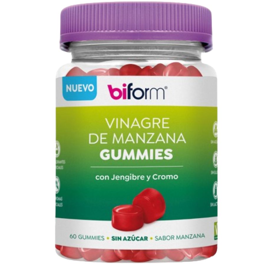 Vinagre De Manzana 60 Gummies | Biform - Dietetica Ferrer