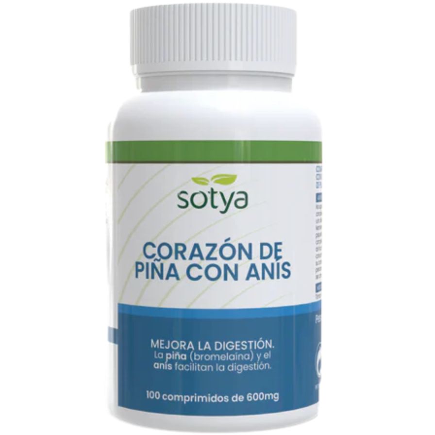 Corazon de Piña Masticable 100 Comprimidos | Sotya - Dietetica Ferrer