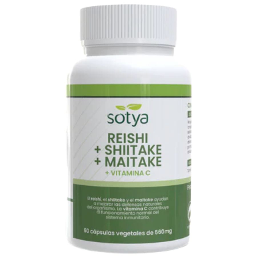 Reishi Shitake y Maitake 500 mg 60 Capsulas | Sotya - Dietetica Ferrer