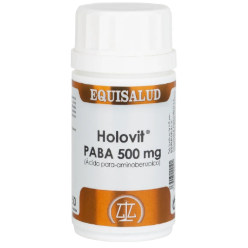 Holovit Paba 500 Mg (Ácido Paraaminobenzoico) 50 Cápsulas | Equisalud - Dietetica Ferrer