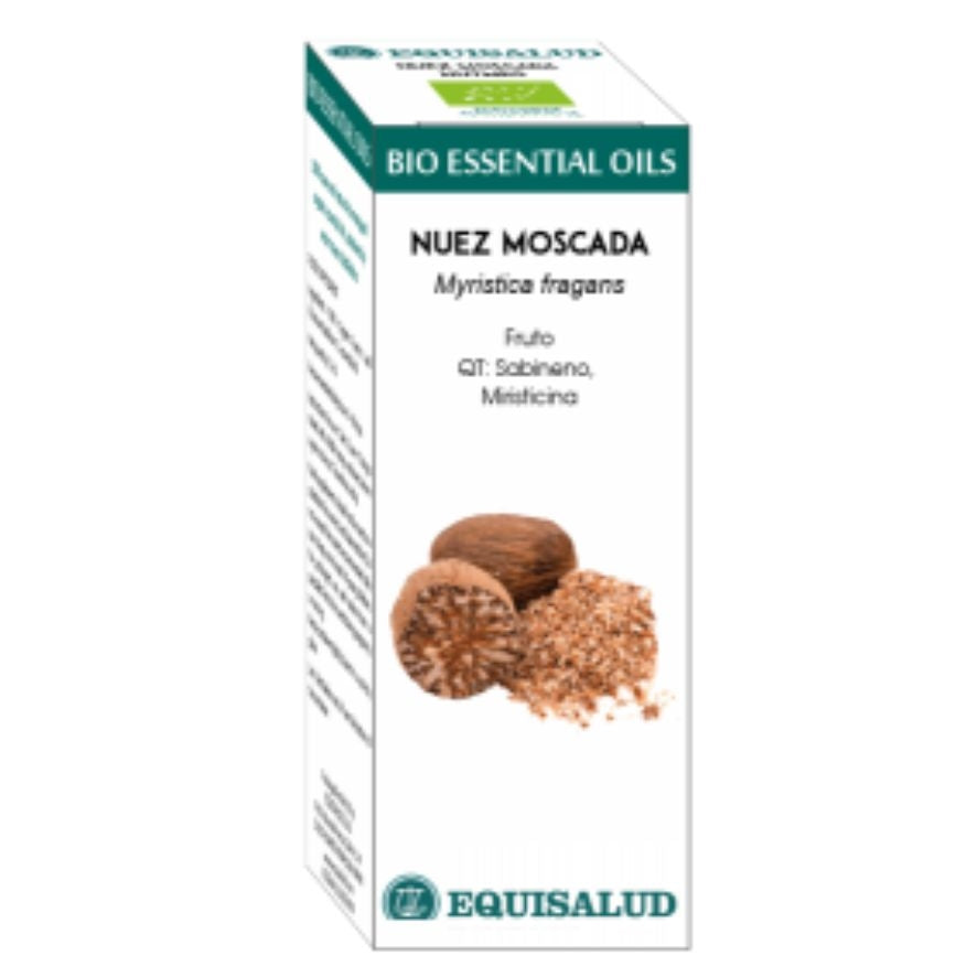 Bio Essential Oil Nuez Moscada - Qt:Sabineno, Miristicina 10 Ml. | Equisalud - Dietetica Ferrer