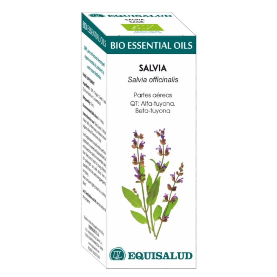 Bio Essential Oil Salvia - Qt: Alfa-Tuyona, Beta-Tuyona 10 Ml. | Equisalud - Dietetica Ferrer