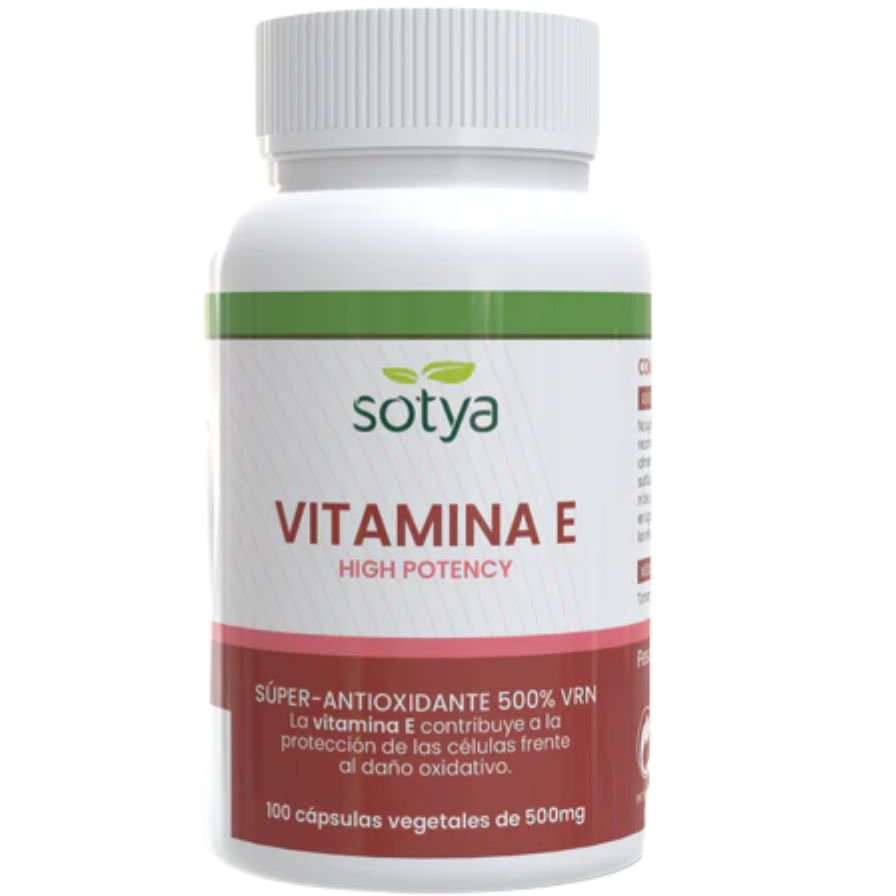 Vitamin E High Potency 500 mg 100 Capsulas | Sotya - Dietetica Ferrer