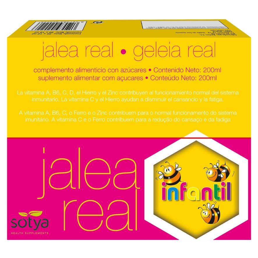 Jalea Real Infantil 20 Ampollas | Sotya - Dietetica Ferrer