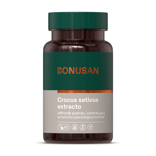 Crocus Sativus Extracto 60 Capsulas | Bonusan - Dietetica Ferrer