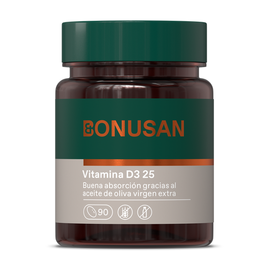 Vitamina D3 25 mcg 1000 UI 90 Capsulas | Bonusan