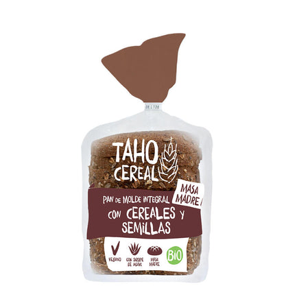 Pan de Molde Integral Con Cereales y Semillas Bio 400 gr | Taho Cereal - Dietetica Ferrer