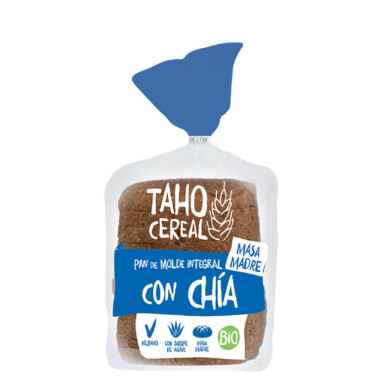 Pan de Molde Integral con Chia Bio 400 gr | Taho Cereal - Dietetica Ferrer