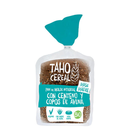 Pan de Molde Con Centeno y Copos Avena Bio 400 gr | Taho Cereal - Dietetica Ferrer