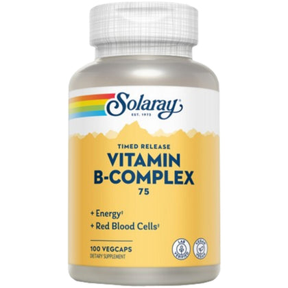 B Complex 75 100 Capsulas | Solaray - Dietetica Ferrer