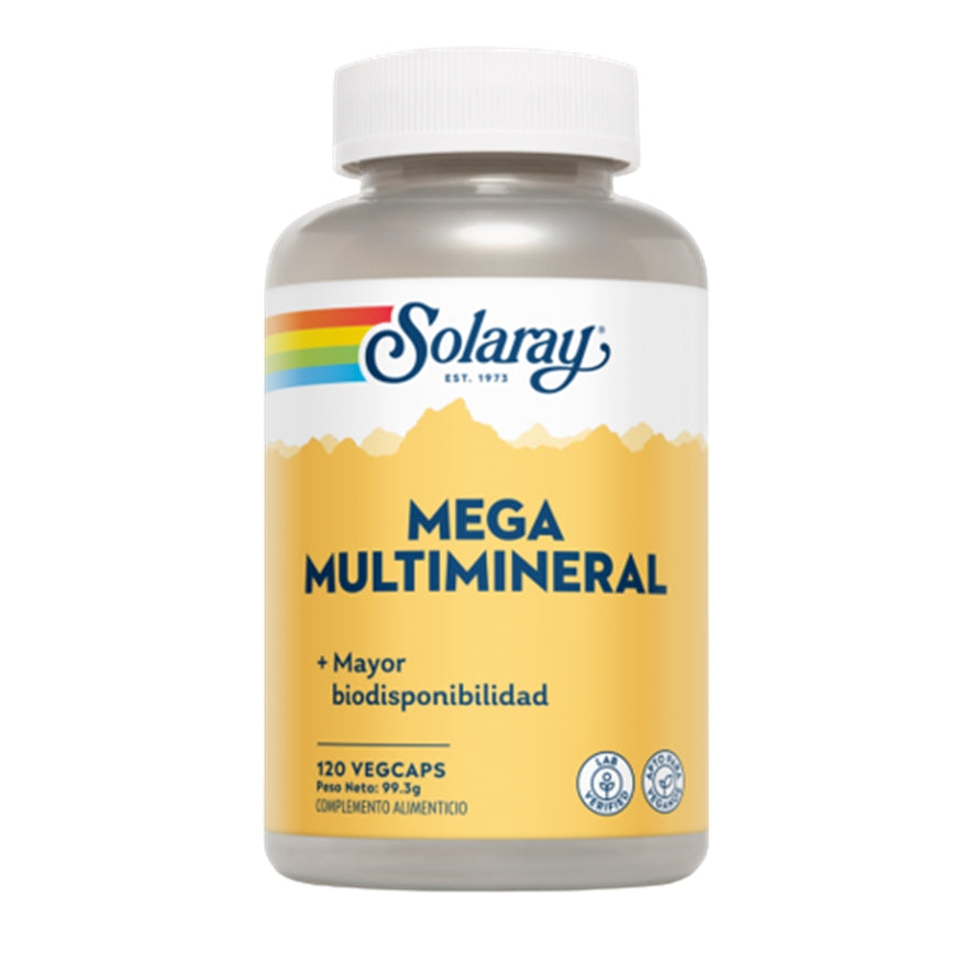 Mega Multi Mineral 120 Capsulas | Solaray - Dietetica Ferrer