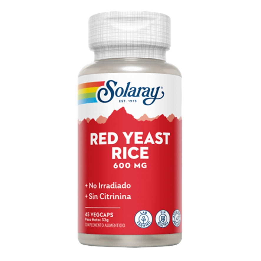 Red Yeast Rice 600 Mg 45 Capsulas | Solaray