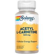 Acetyl L Carnitine 500 Mg 30 Capsulas | Solaray - Dietetica Ferrer