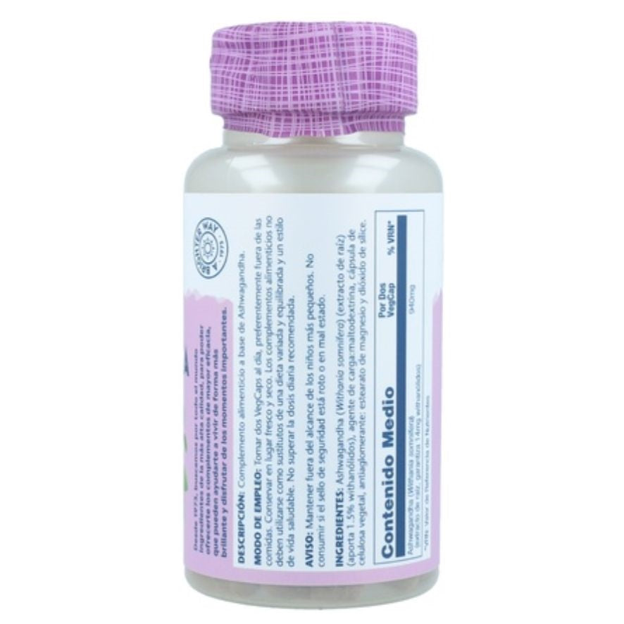 Ashwagandha 60 Capsulas | Solaray - Dietetica Ferrer