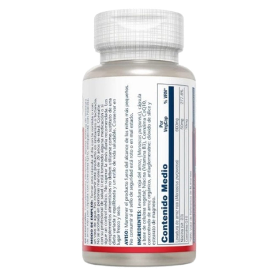 Red Yeast Rice Plus Coq-10 60 Capsulas | Solaray